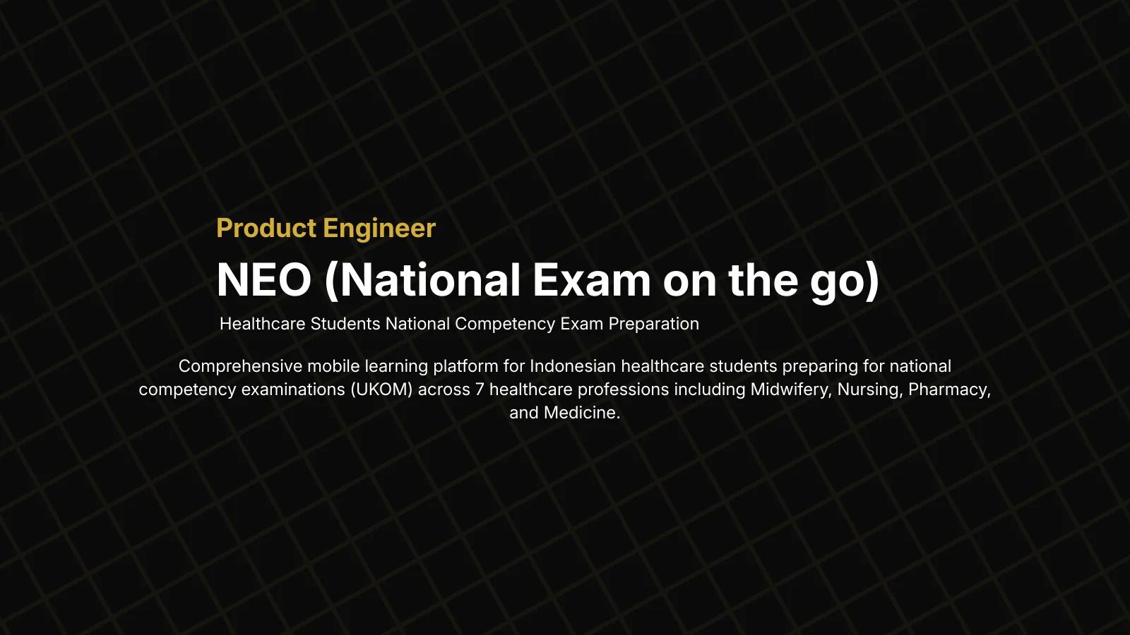 NEO (National Exam on the go)